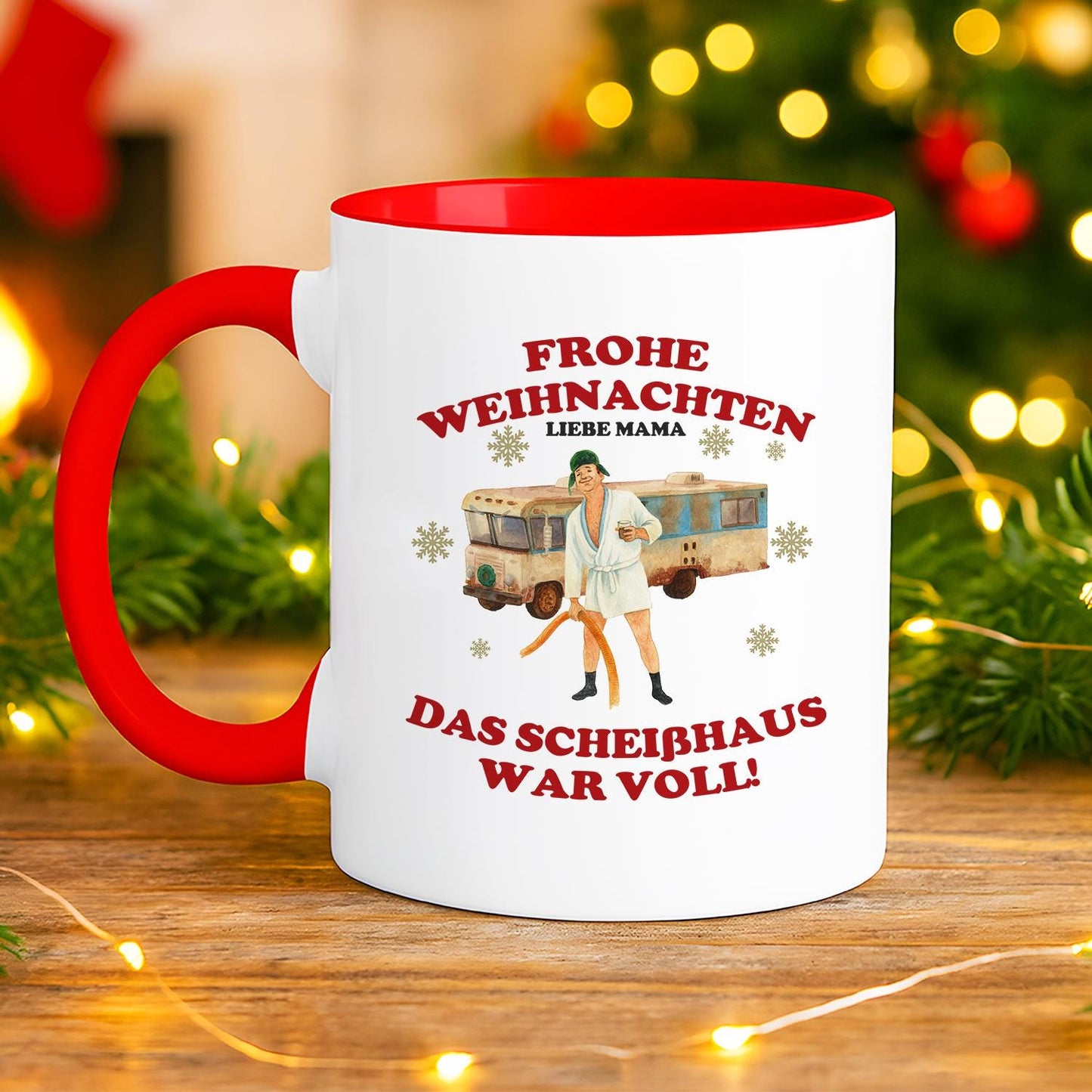 Weihnachtsfilm Thermobecher personalisiert