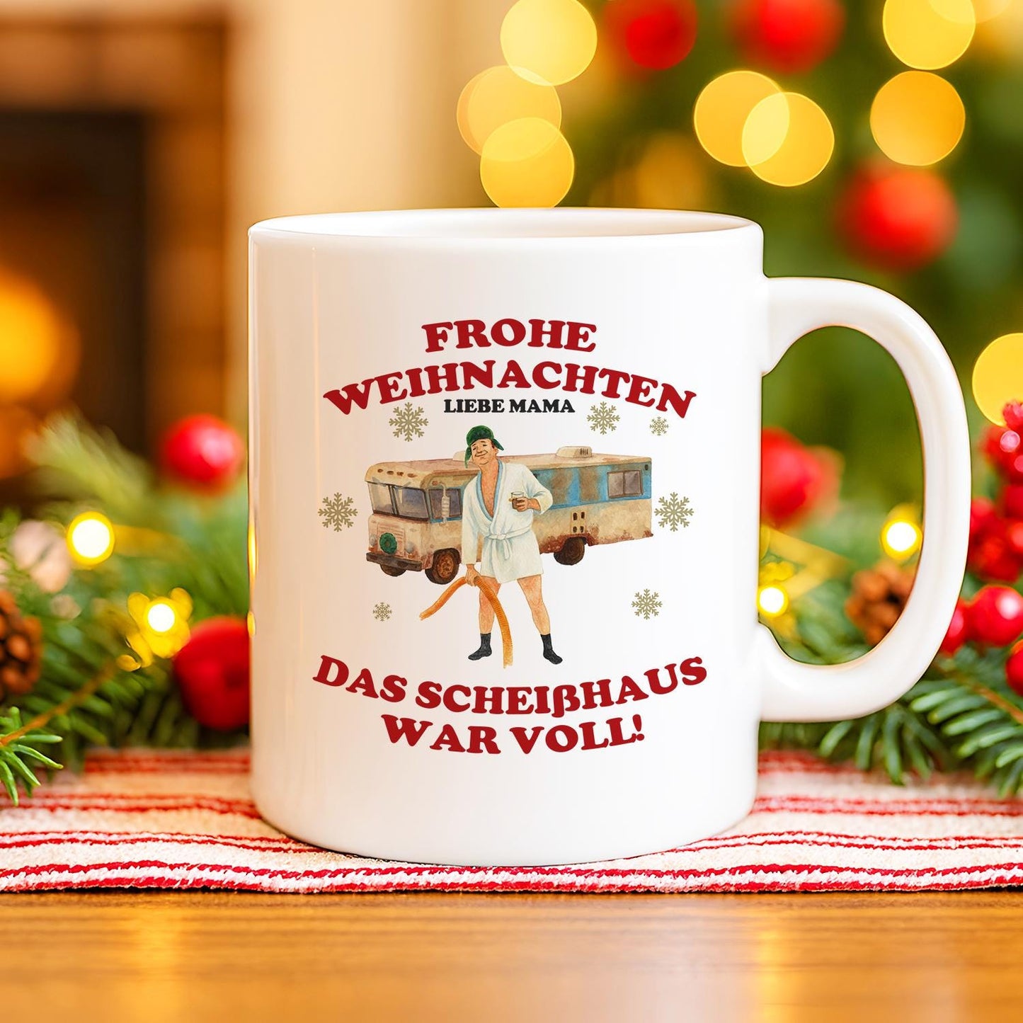 Weihnachtsfilm Thermobecher personalisiert