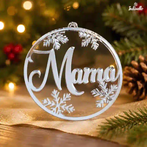 Personalisierte Weihnachtsbaumkugeln aus Acryl