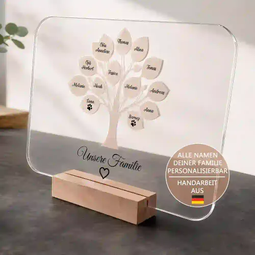 Personalisierter Stammbaum als Familiengeschenk