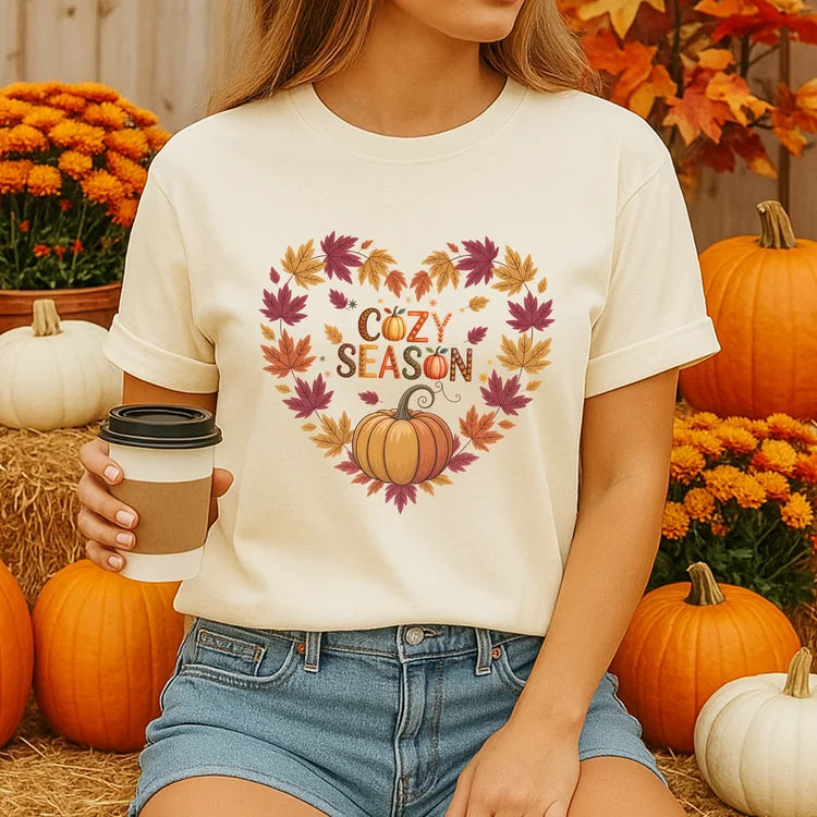 Herbst T-Shirt Cozy Season