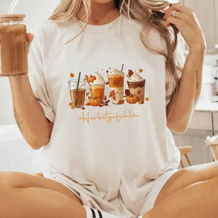 Pumpkin Spiced Latte Shirt Damen