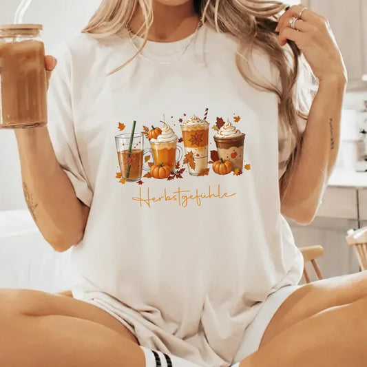 Pumpkin Spiced Latte Shirt Damen