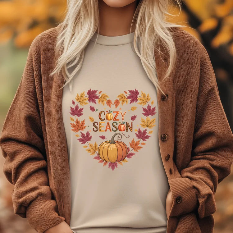 Herbst T-Shirt Cozy Season