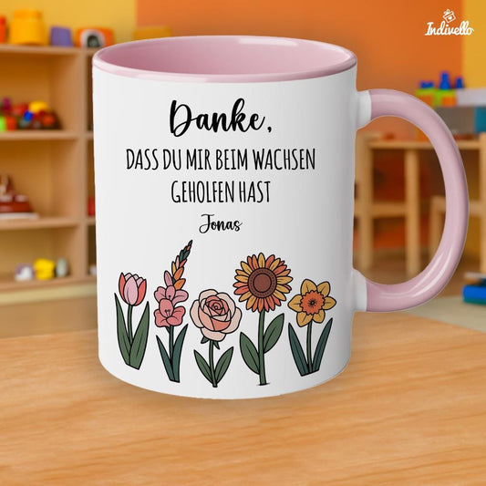 Personalisierte Tasse Danke Erzieherin