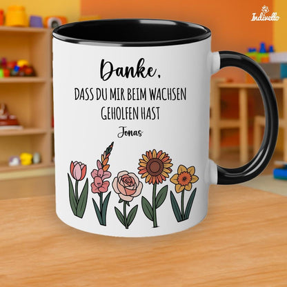 Personalisierte Tasse Danke Erzieherin