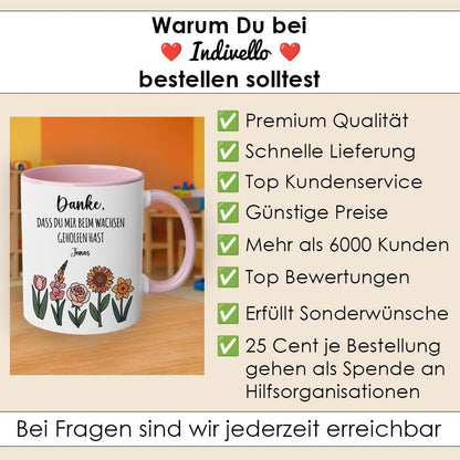 Personalisierte Tasse Danke Erzieherin