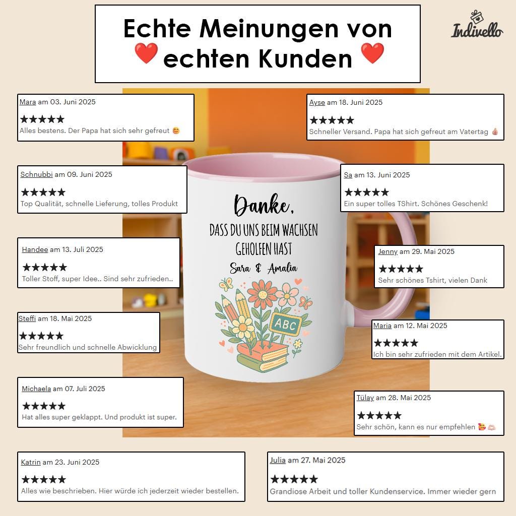 Personalisierte Tasse Lehrer & Lehrerinnen