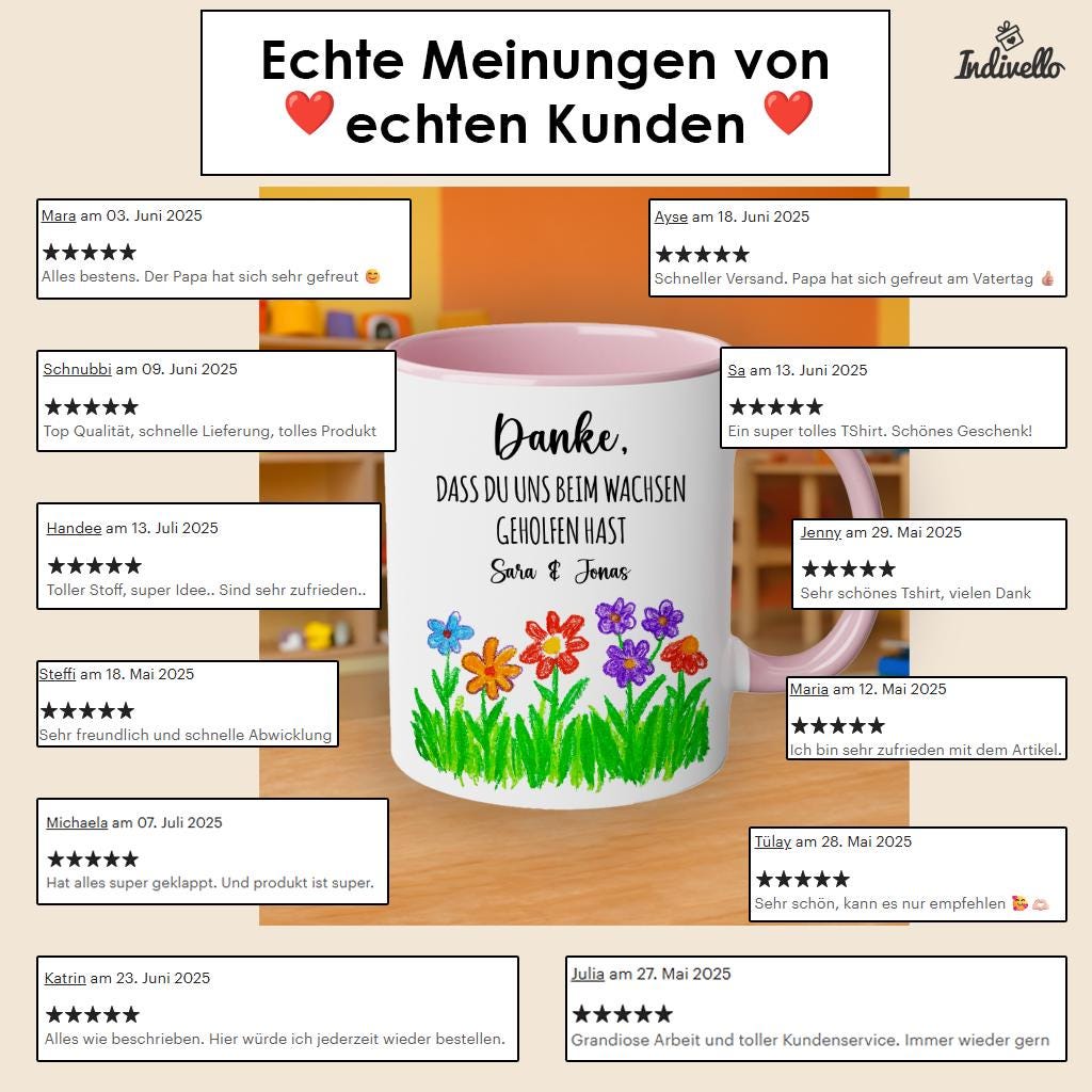 Personalisierte Tasse Erzieherin