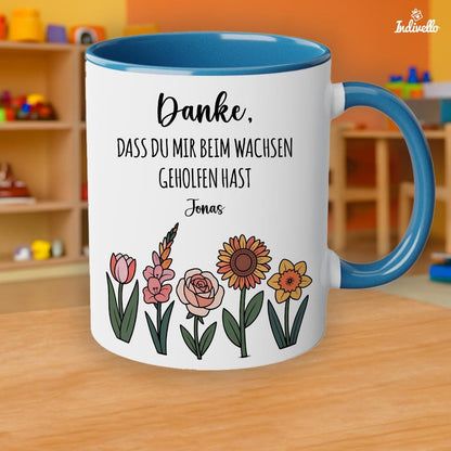 Personalisierte Tasse Danke Erzieherin