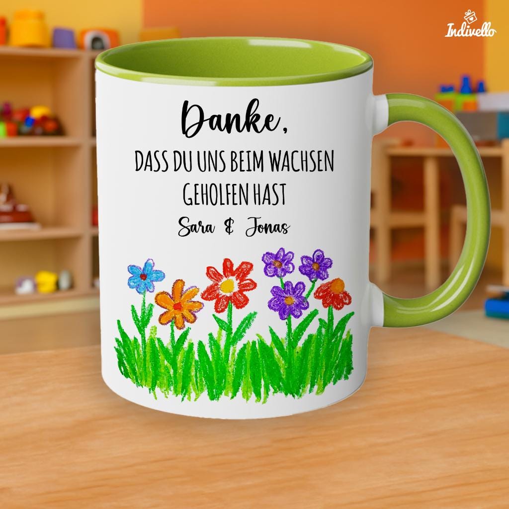 Personalisierte Tasse Erzieherin