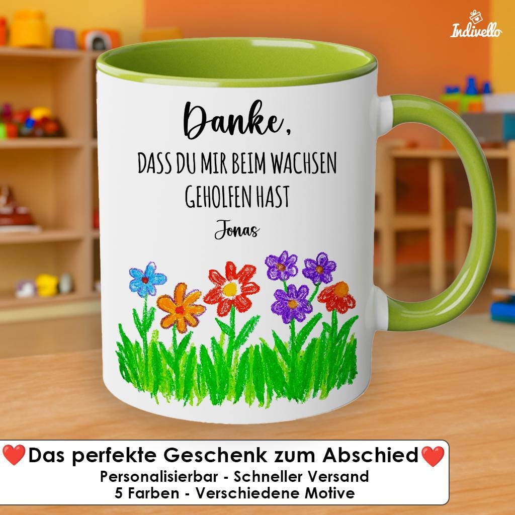 Personalisierte Tasse Erzieherin