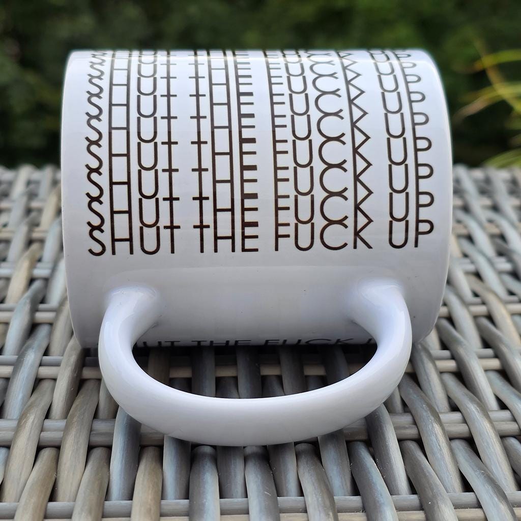 Kaffeetasse mit Geheimbotschaft