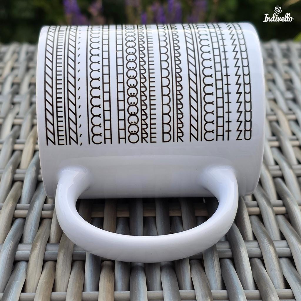 Kaffeetasse mit Geheimbotschaft