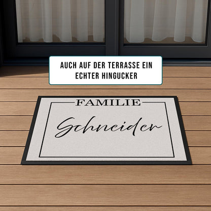 Personalisierte Fußmatte Familie