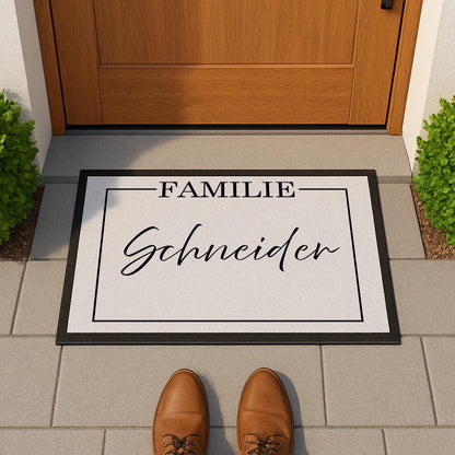 Personalisierte Fußmatte Familie