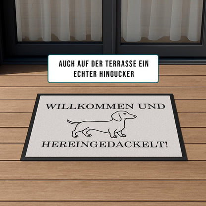 Lustige Fußmatte Dackel