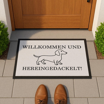 Lustige Fußmatte Dackel