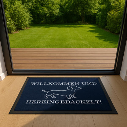Lustige Fußmatte Dackel