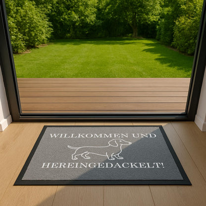 Lustige Fußmatte Dackel