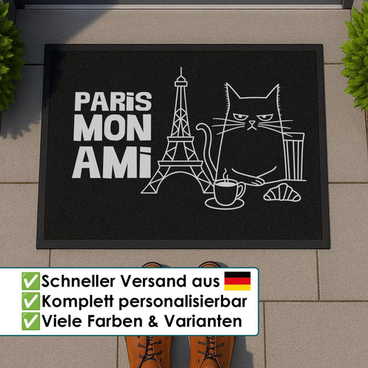 Fußmatte mit Katze Paris Mon Ami