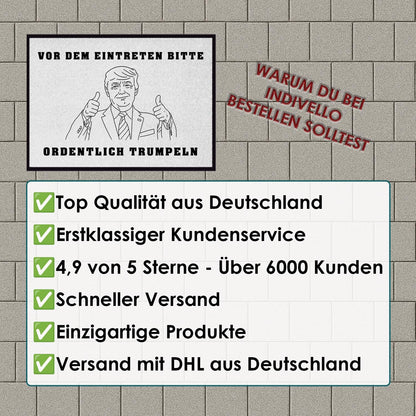 Lustige Fußmatte