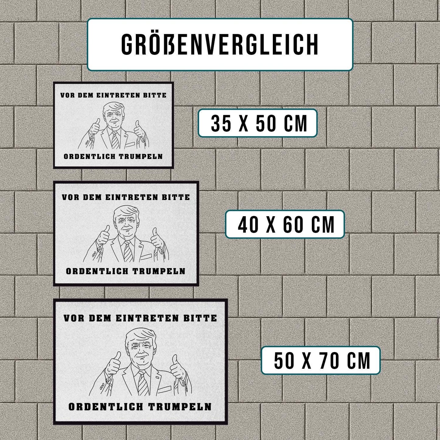 Lustige Fußmatte