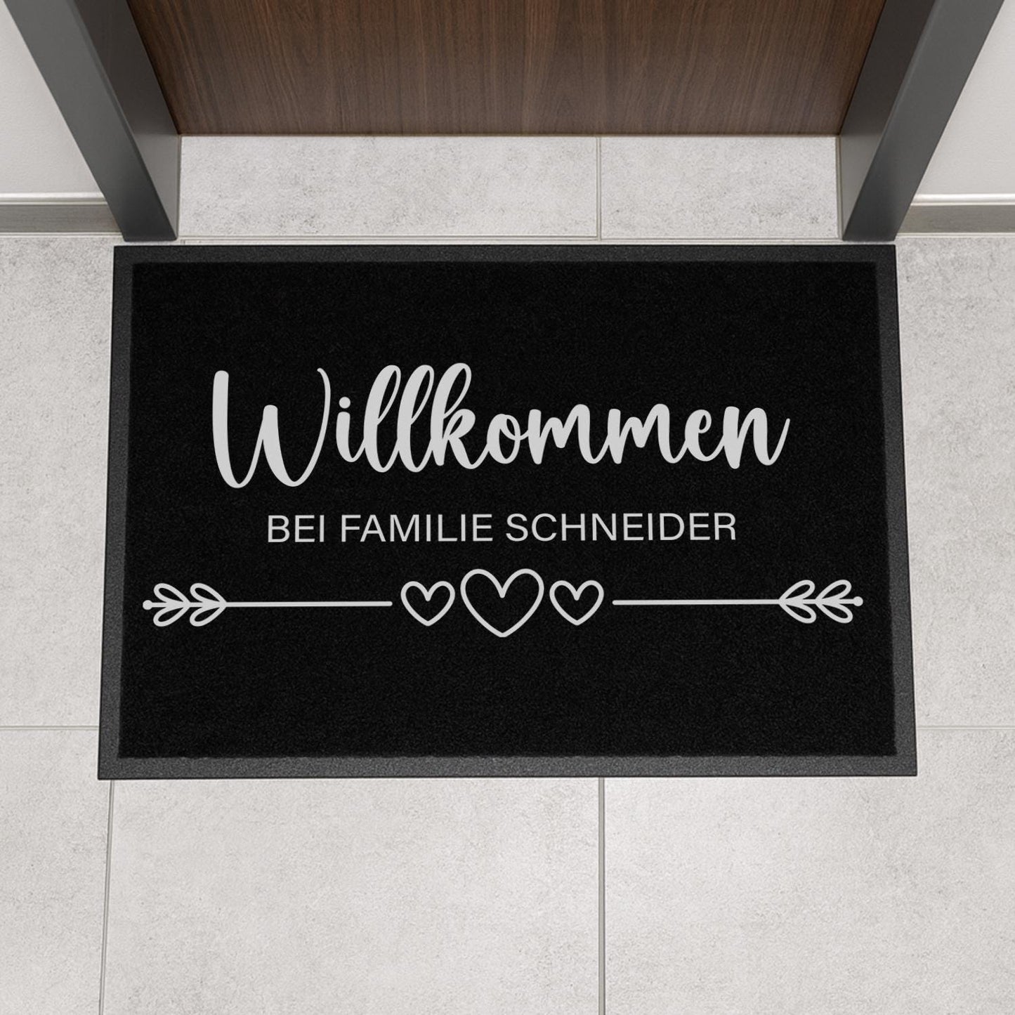 Fußmatte mit Familienname