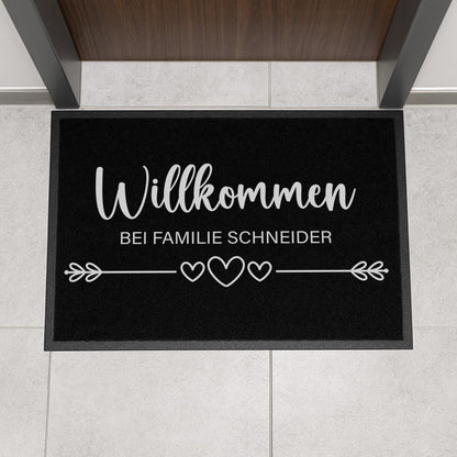 Fußmatte mit Familienname