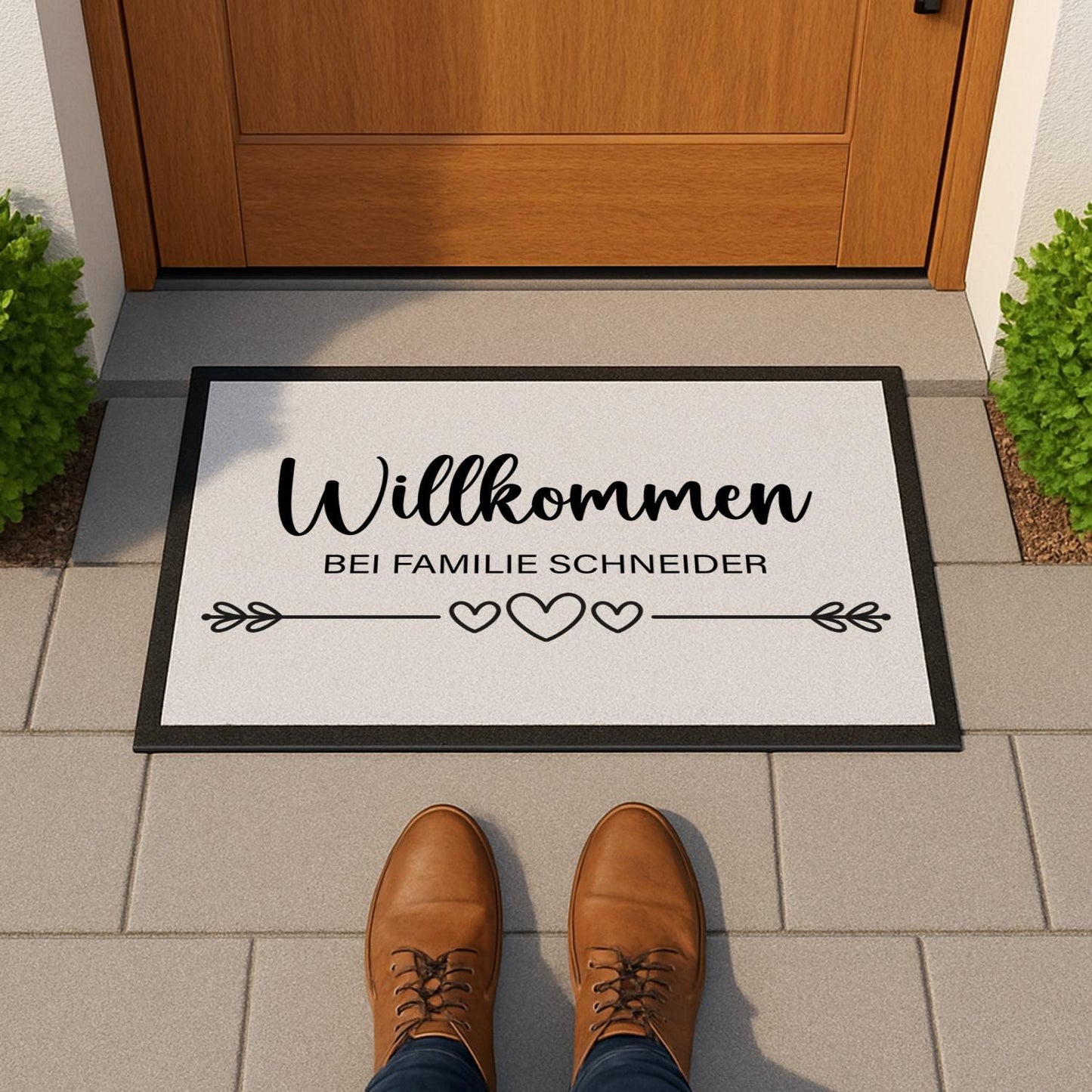 Fußmatte mit Familienname