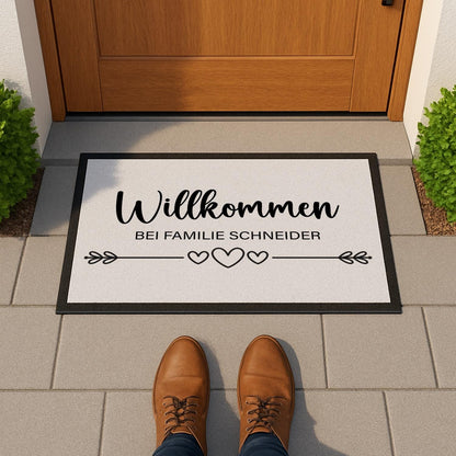 Fußmatte mit Familienname