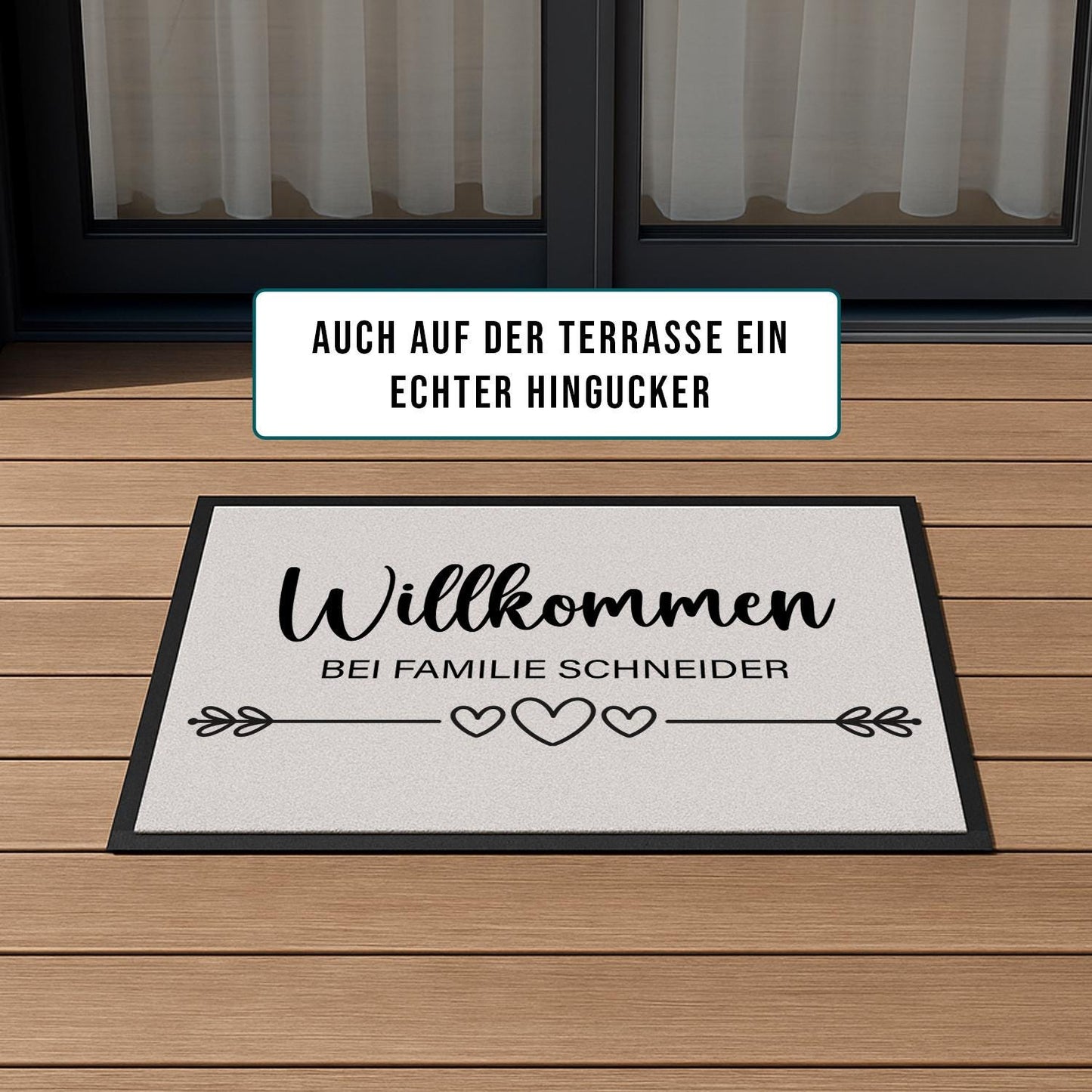 Fußmatte mit Familienname