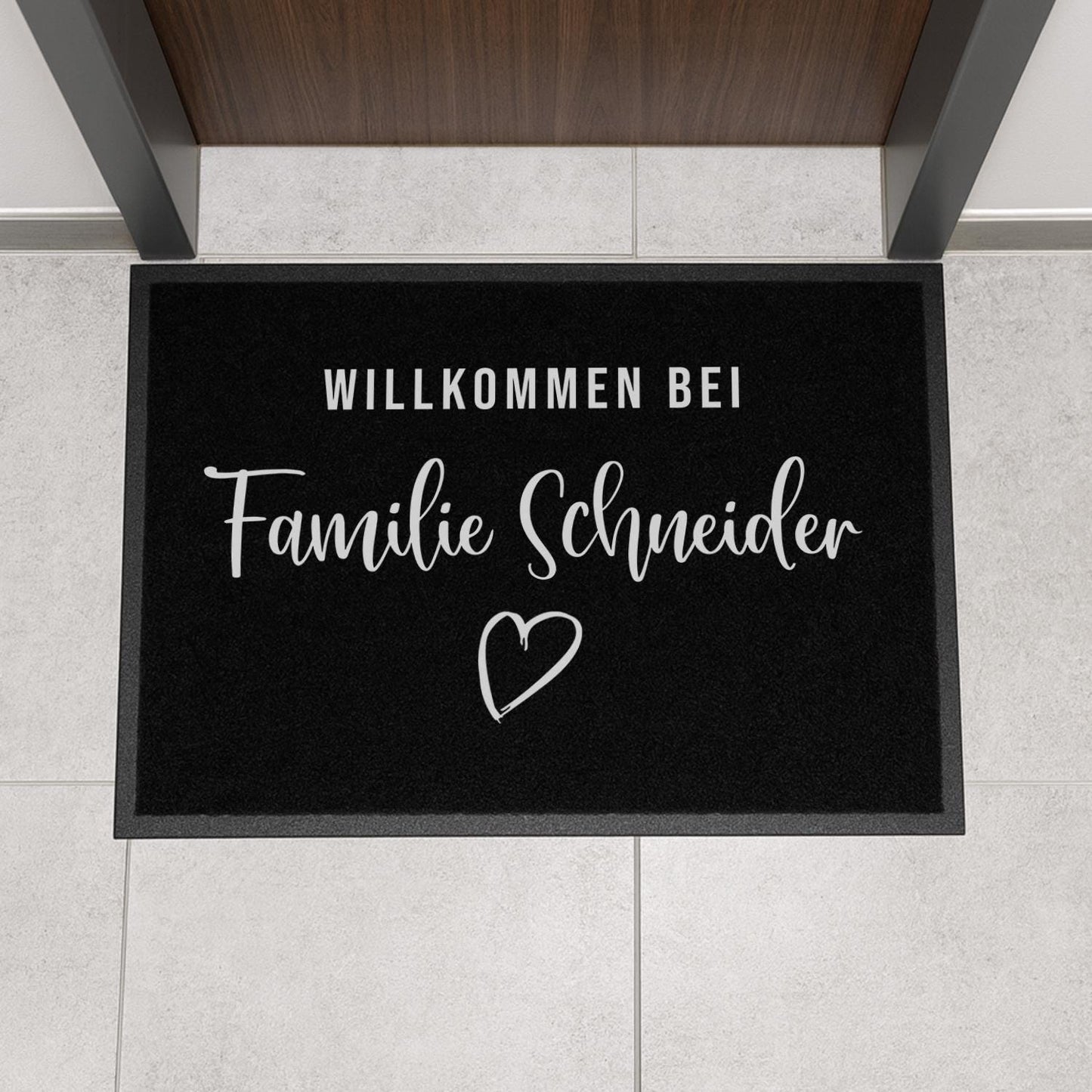 Fußmatte Willkommen bei Familie