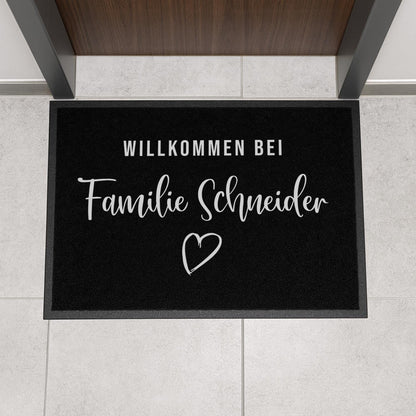Fußmatte Willkommen bei Familie