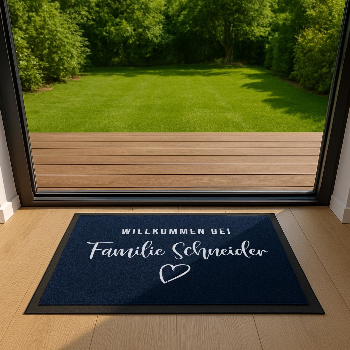Fußmatte Willkommen bei Familie