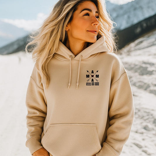 Geburtsdaten Hoodie MAMA