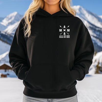 Geburtsdaten Hoodie MAMA