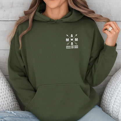 Geburtsdaten Hoodie MAMA