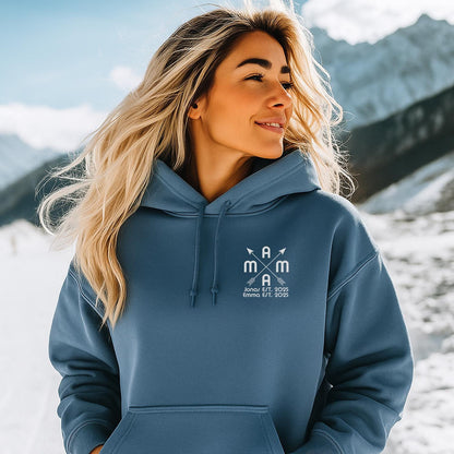 Hoodie personalisiert mit Namen der Kinder