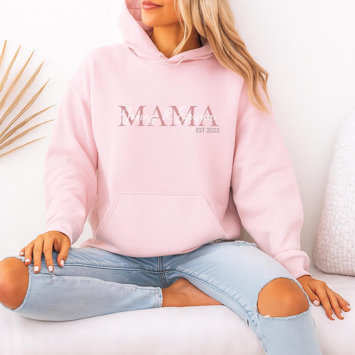 Hoodie MAMA und Namen der Kinder