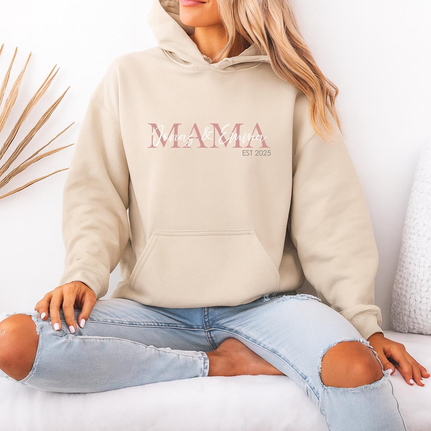 Hoodie MAMA und Namen der Kinder