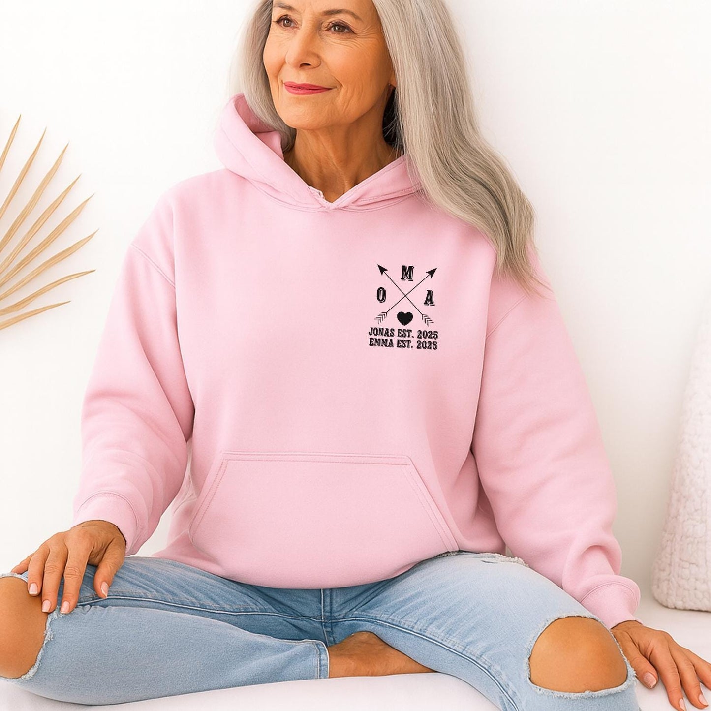 Oma Pullover mit Namen der Kinder