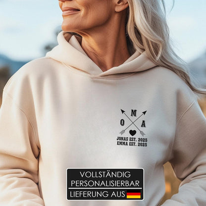 Oma Pullover mit Namen der Kinder