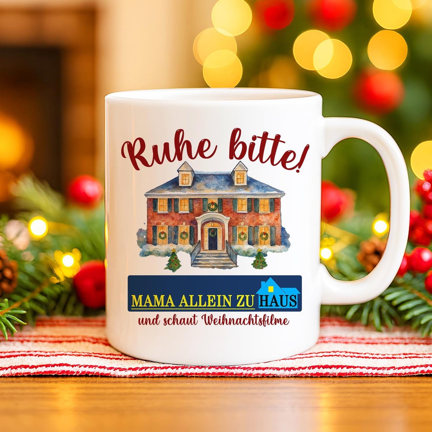 Emaille Tasse Weihnachtsfilm