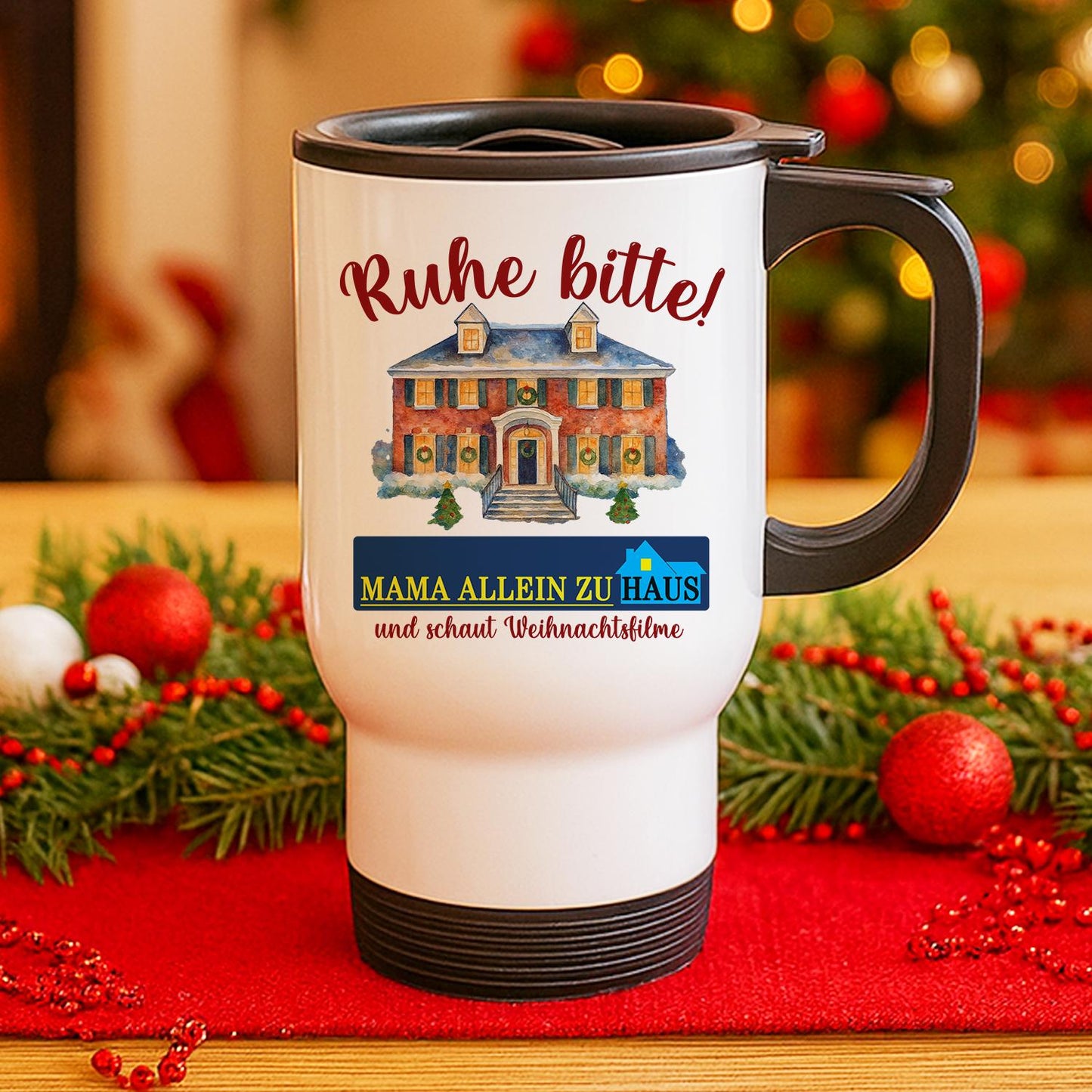 Emaille Tasse Weihnachtsfilm
