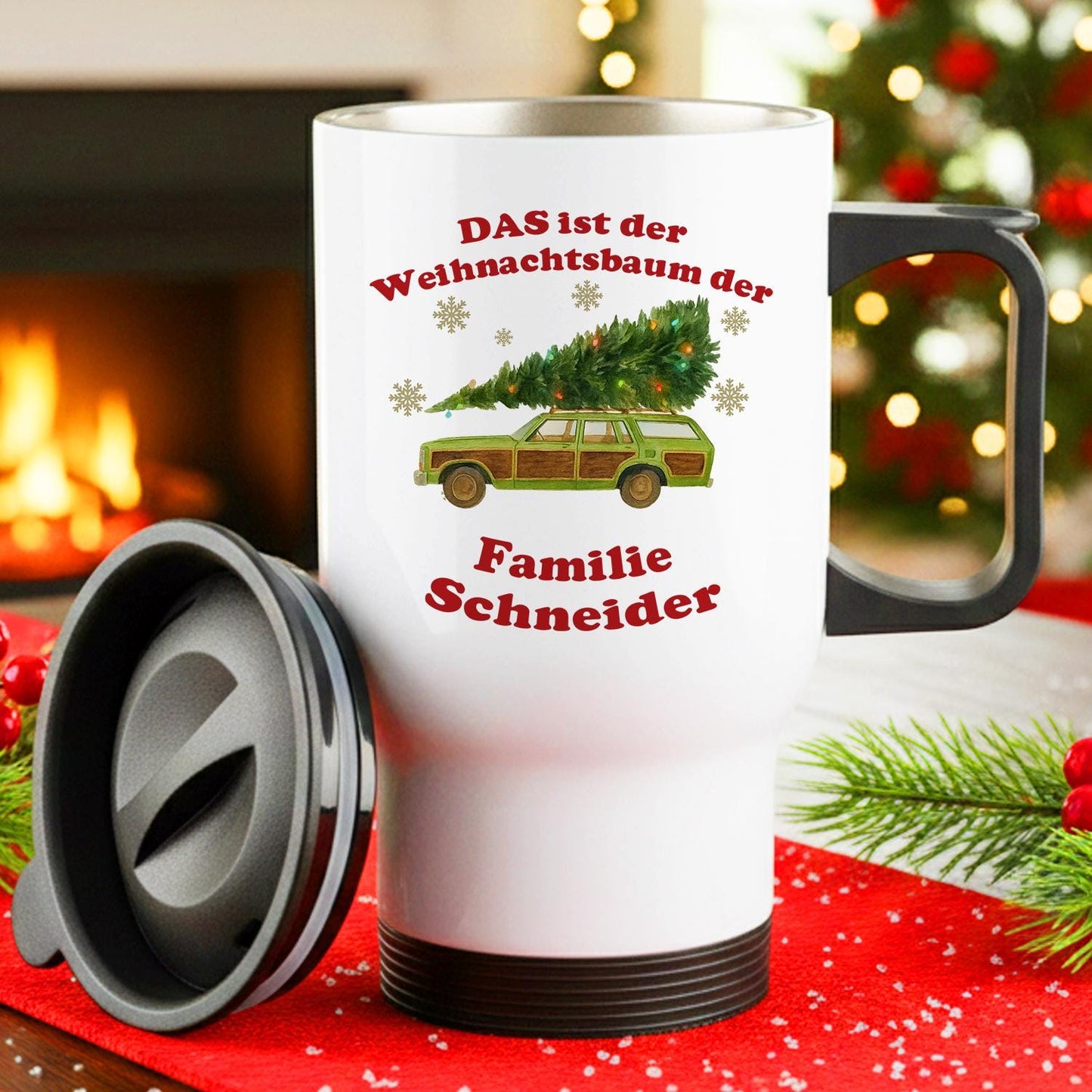 Lustige Weihnachtstasse personalisiert