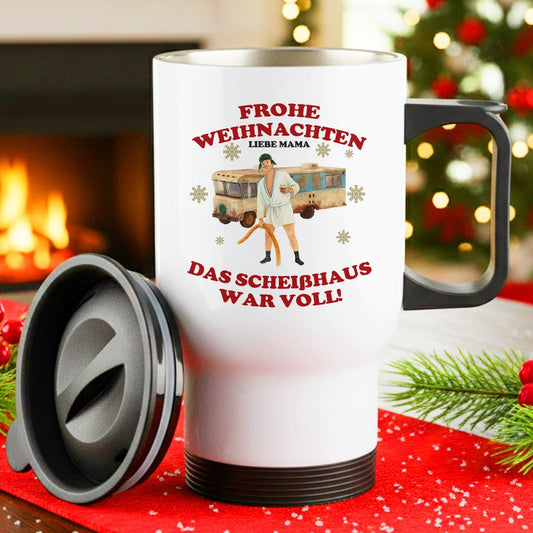 Weihnachtsfilm Thermobecher personalisiert