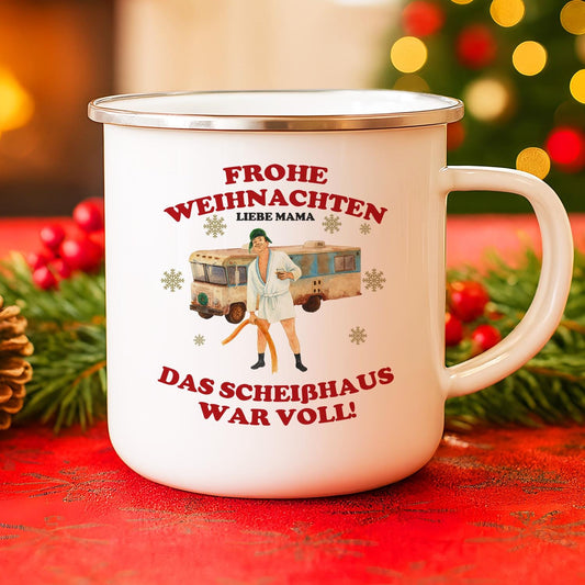Weihnachtsfilm Emaille Tasse