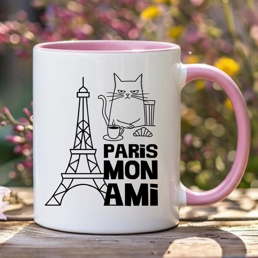 Paris Mon Ami Tasse Katze