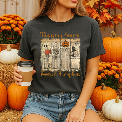 Herbst T-Shirt für Bücherratten